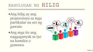 ano ang hilig|10 larangan ng hilig at ang kahulugan nito .